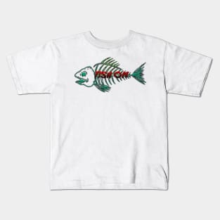 Fish on bones Kids T-Shirt